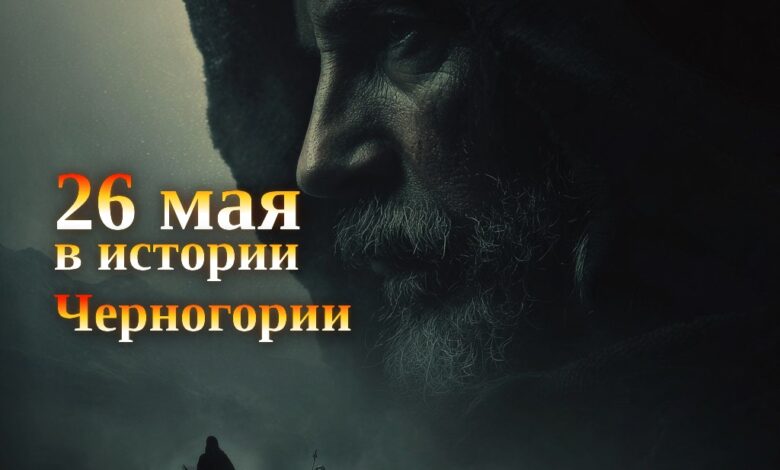 26 мая в истории Черногории — исторический постер budva.life