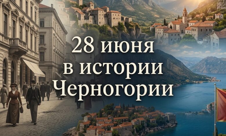 Главные вехи 28 июня в истории Черногории и Балканского полуострова