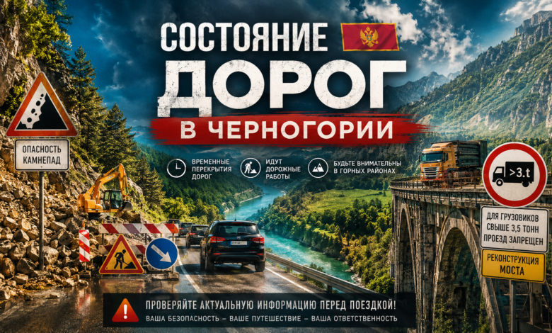 Дорожные работы на мосту Джурджевича-Тара в Черногории