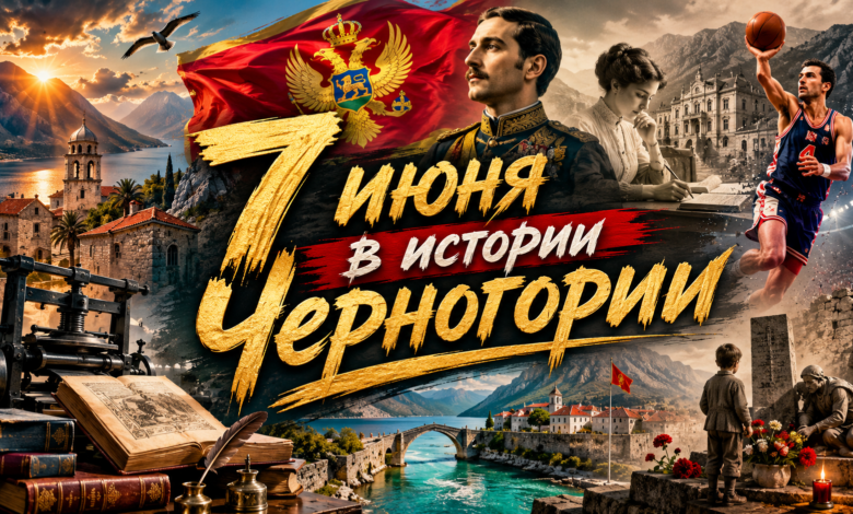 7 июня в истории Черногории — события, даты, люди