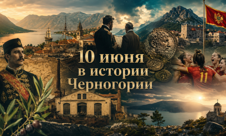Вид на Котор и залив — символ богатой истории Черногории, связанной с датой 10 июня