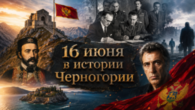 Историческая фотография часовни Негоша на горе Ловчен, иллюстрация к статье о событиях 16 июня в истории Черногории.