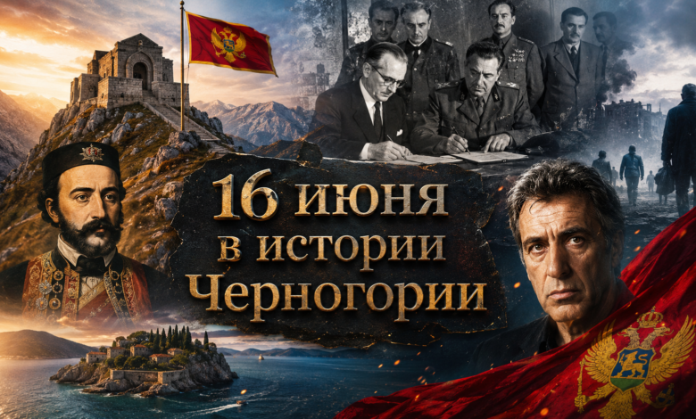 Историческая фотография часовни Негоша на горе Ловчен, иллюстрация к статье о событиях 16 июня в истории Черногории.
