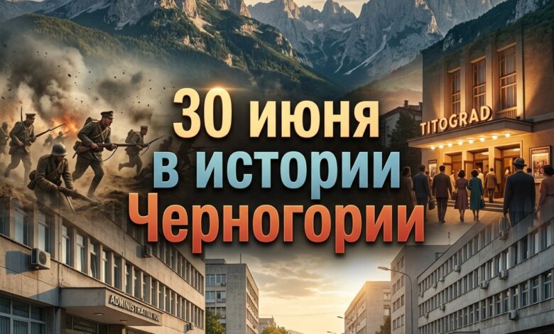 История Черногории в лицах и датах 30 июня