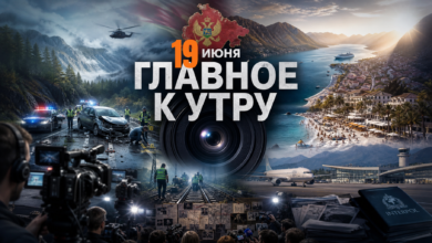 Коллаж новостей Черногории за 19 июня: счастливая собака с паспортом ЕС, график роста цен на недвижимость и президент Милатович на официальной встрече.