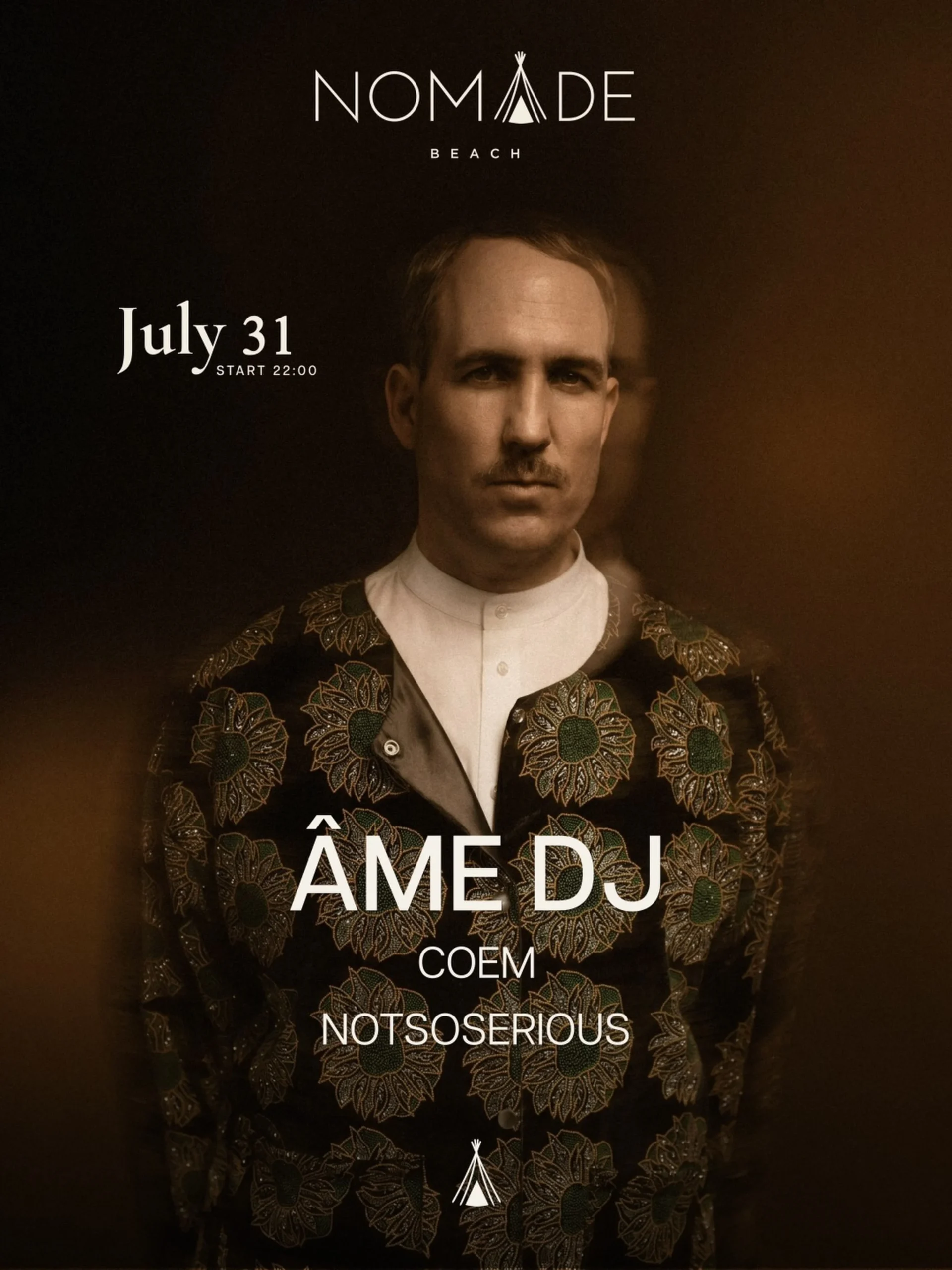 Ame в Nomade Beach 2026 на сцене в Ульцине