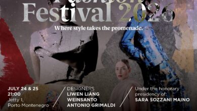 Высокая мода на закате: модели на подиуме IFF 2026 Porto Montenegro Тиват, Черногория.