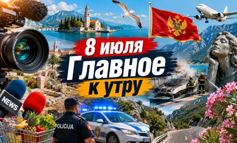 Оперативные новости Черногории сегодня: утренний обзор событий на побережье Будвы