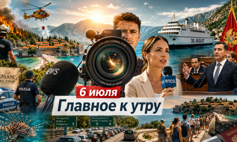 Остров Свети-Стефан и свежие утренние новости Черногории для туристов и экспатов