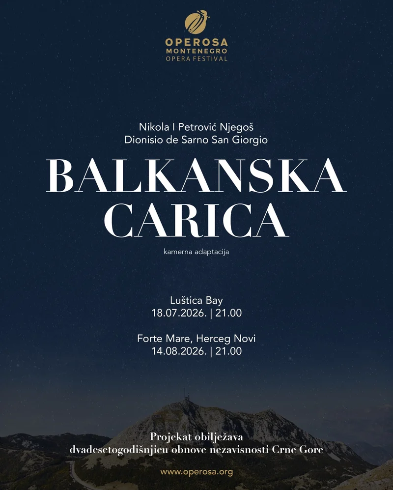 Balkanska carica опера в крепости Forte Mare в Херцег-Нови